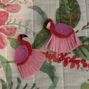 Fun flamingo earrings